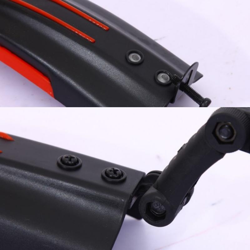 2-In-1 Mountain Bike Fender Set Dual Colour - All Black