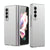 For Samsung Galaxy Z Fold4 5G Foldable Metal-Look Phone Case - Silver