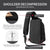 Water Repellent Multi Function Chest Bag With Usb Port Size S Gray