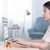 Foldable Laptop Stand with Fan and Heater - Portable and Adjustable - Gray