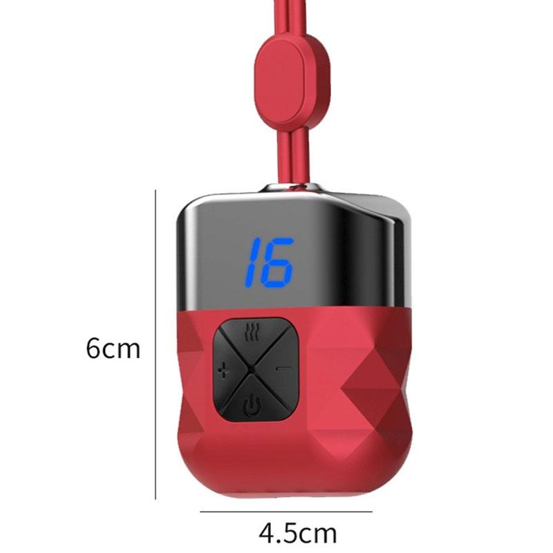 Portable Ems Neck Massager For Shoulder & Cervical Therapy - Red