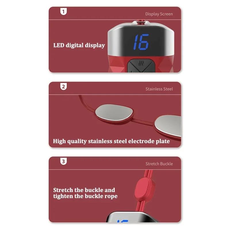 Portable Ems Neck Massager For Shoulder & Cervical Therapy - Red