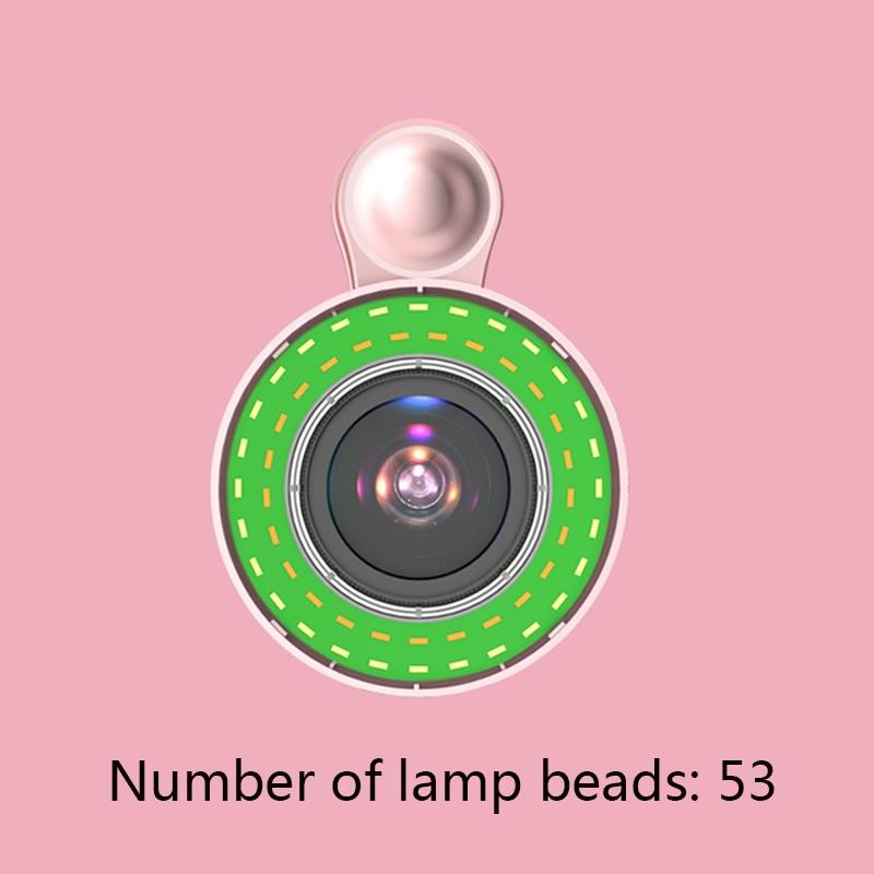 Selfie Light Macro Lens for Mobile Beauty Makeup - Black