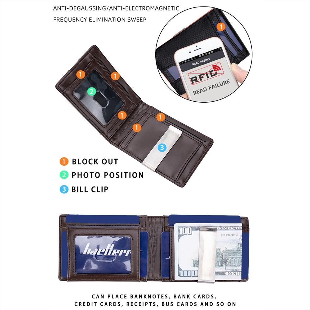 Secure Multi-card Wallet with Rfid Protection - Coffee