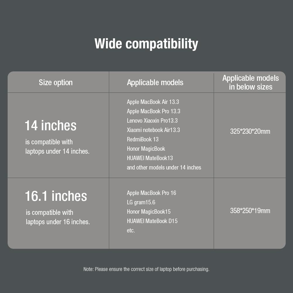 14.0 Inch Water Wave Texture Laptop Sleeve - Versatile Design - Brown