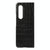 For Samsung Galaxy Z Fold4 5G Genuine Leather Crocodile Texture Phone Case - Blue