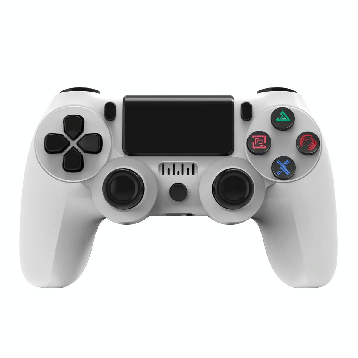 Wireless Bluetooth Game Controller for Ps4 with Dual Vibration and Light Strip - Black