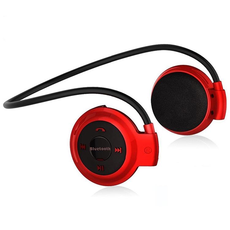 Wireless Mini-503 Earphones with Fm Radio &amp; 32gb Tf Card Support - Red