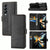 For Samsung Galaxy Z Fold4 5G Embossed Pu Leather Phone Case - Black