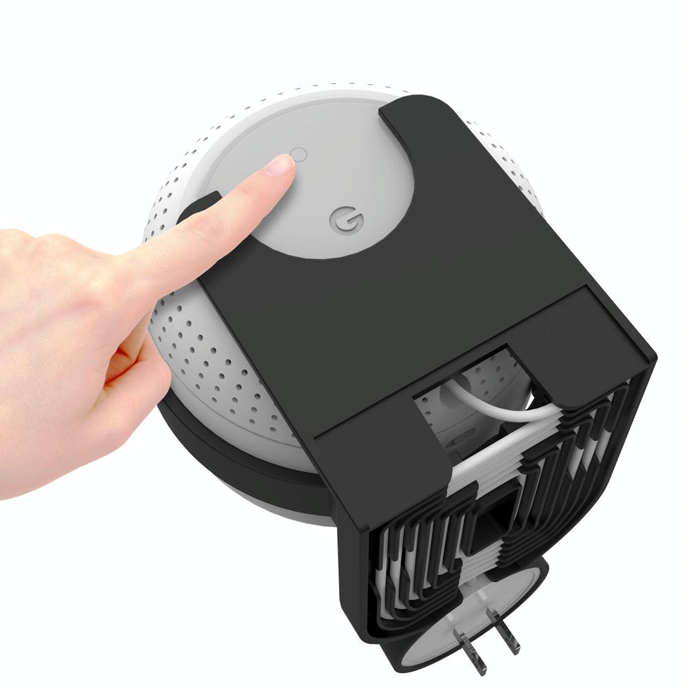 Wall-mounted Bracket for Google Nest Wifi Router and Point - Black