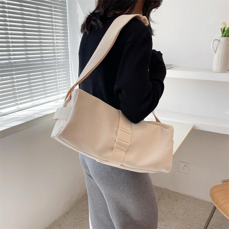 Travel & Fitness Crossbody Bag - Waterproof Nylon - Black