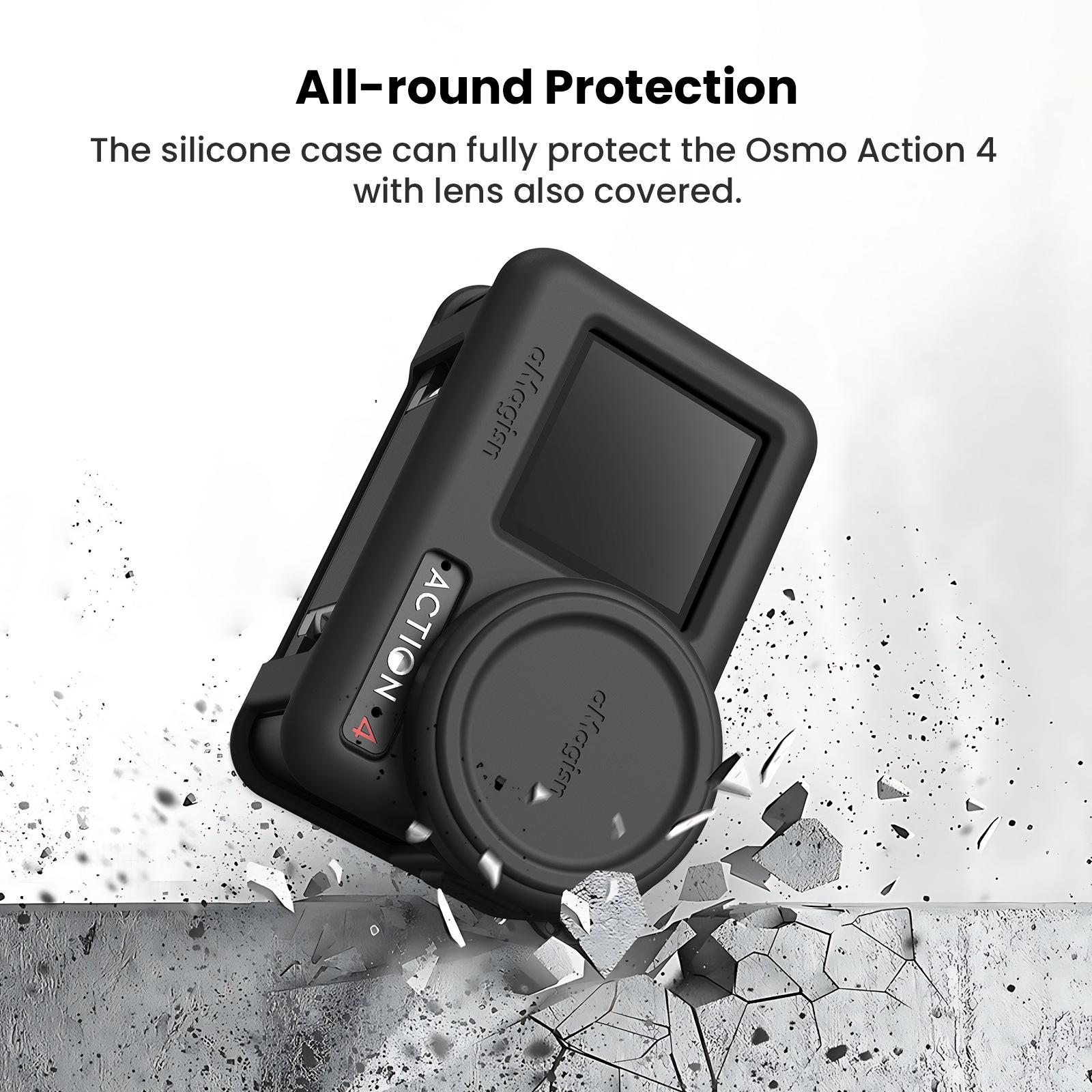 Protective Silicone Case for Dji Action Camera Accessories - Blue