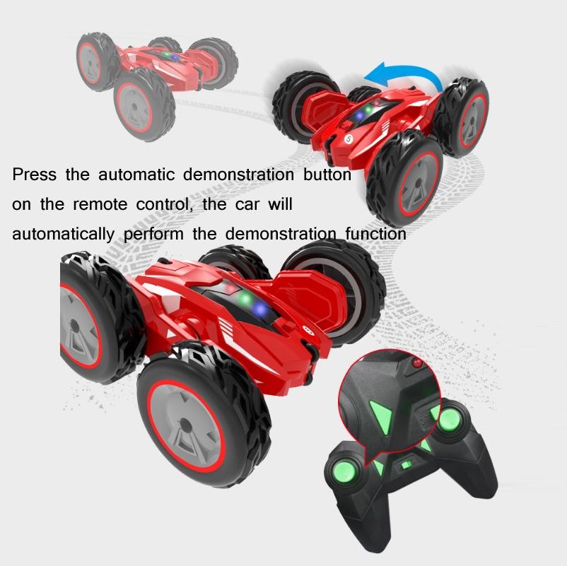 High-speed Double-sided Rc Car for Stunts and Off-road Tumbling - Blue