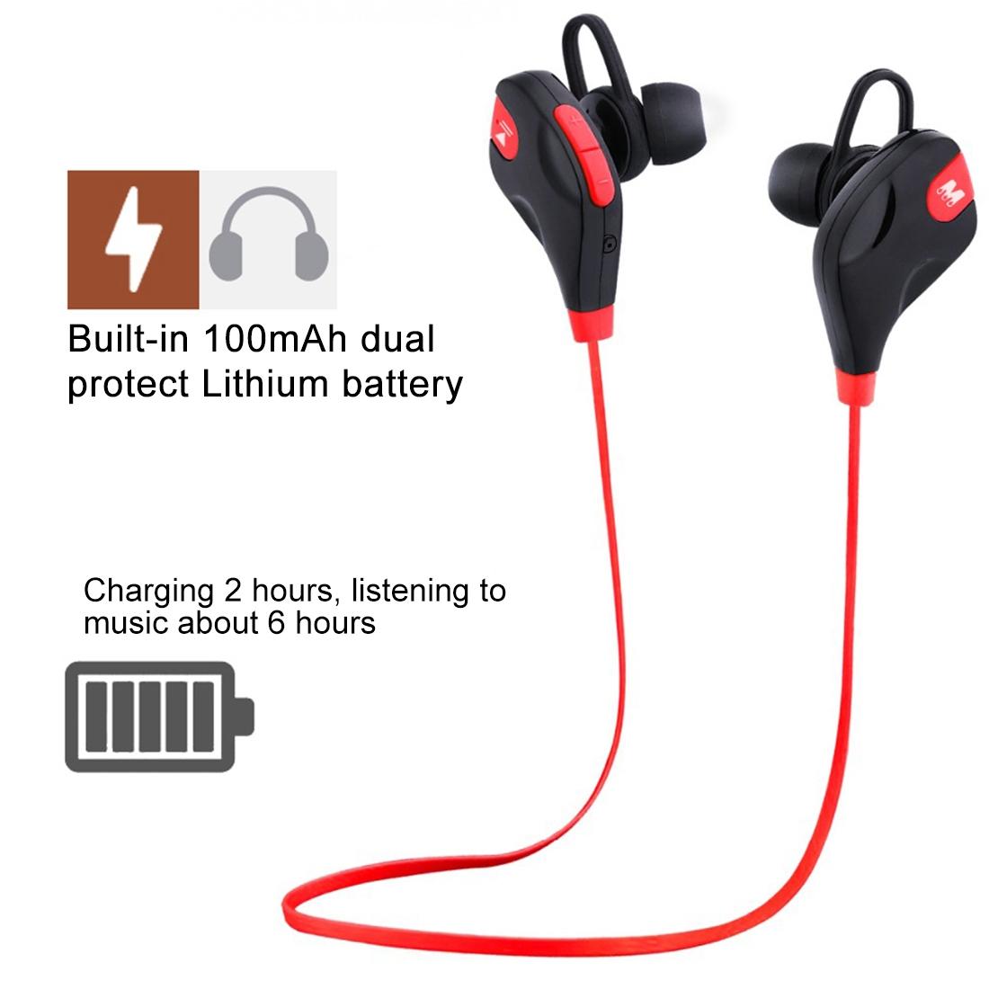 Wireless Bluetooth Earphones with Mic & Control - M8 - Black