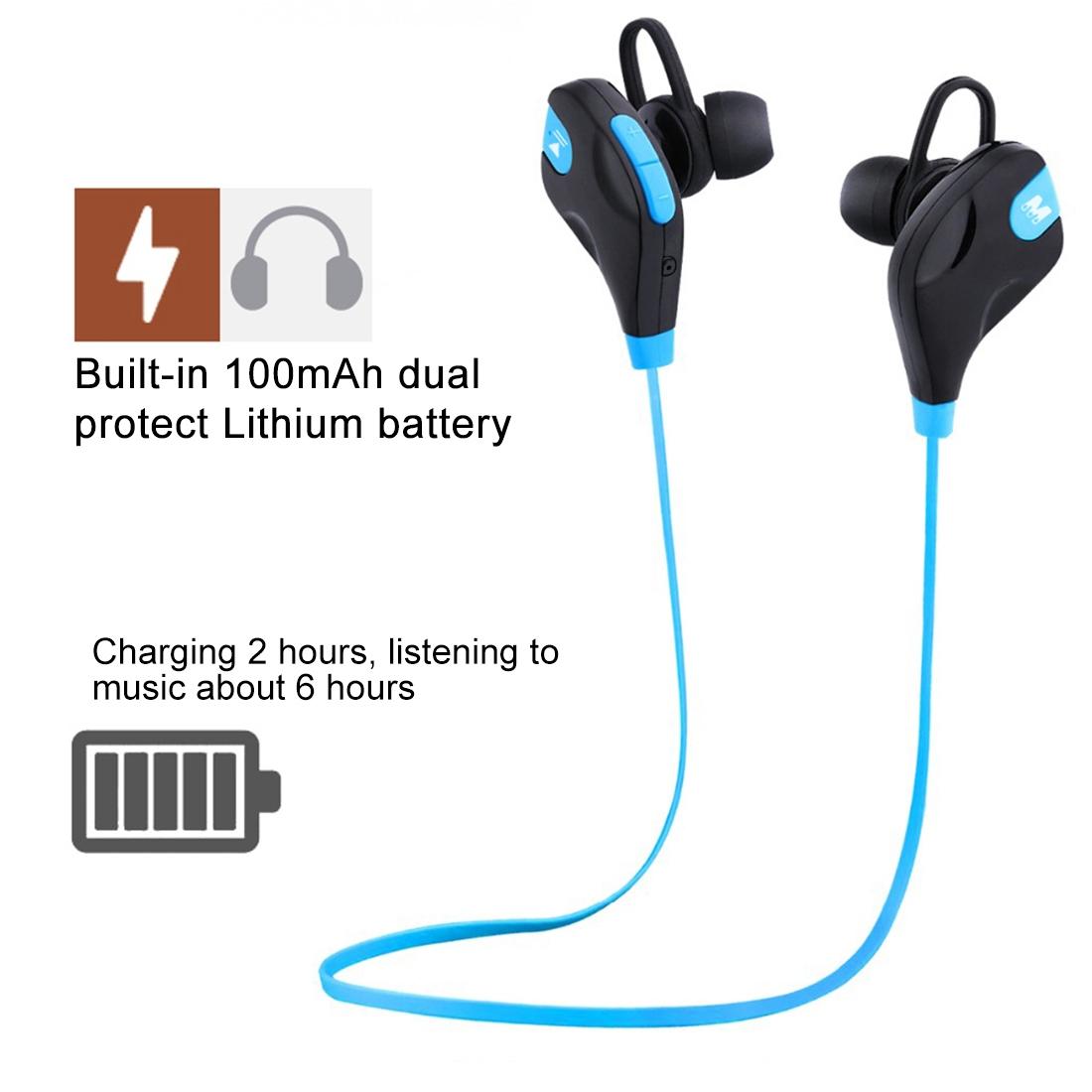 Wireless Bluetooth Earphones with Mic & Control - M8 - Black