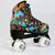 Double Row Four-wheel Roller Skating Shoes for Adult Children - Size 34 - Flash Wheel Black