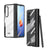 For Samsung Galaxy Z Fold4 5G Full Body Phone Case with Integrated Hinge and Pen Slot - Black