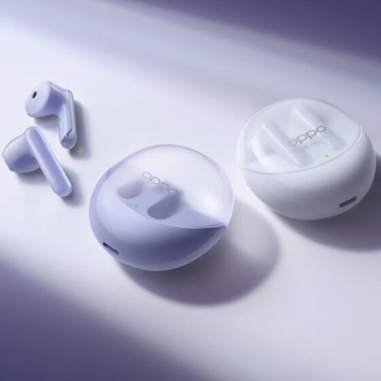 Wireless Bluetooth Earphones with Noise Reduction for Calls and Music - Semi-in-ear Design - Purple