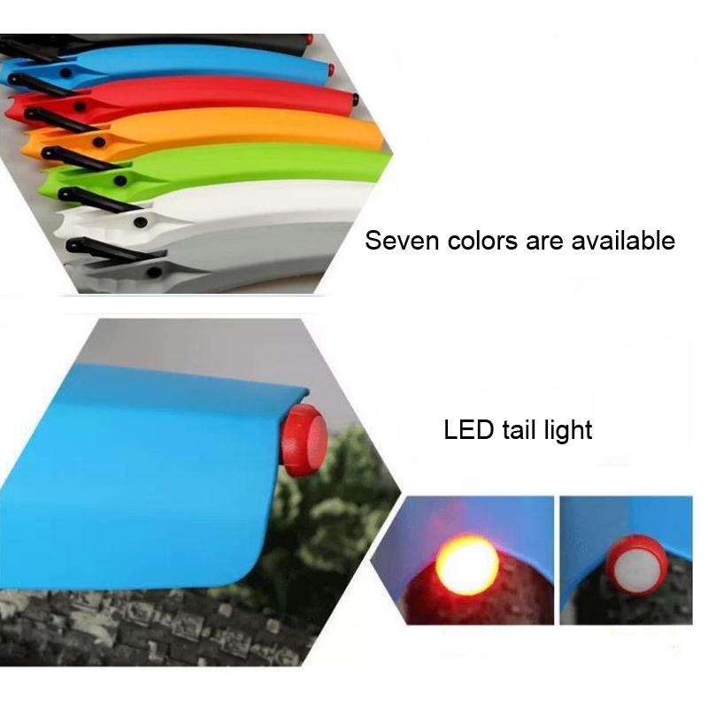 26 Quick Release Led Bike Fender Riding Accessory - Red