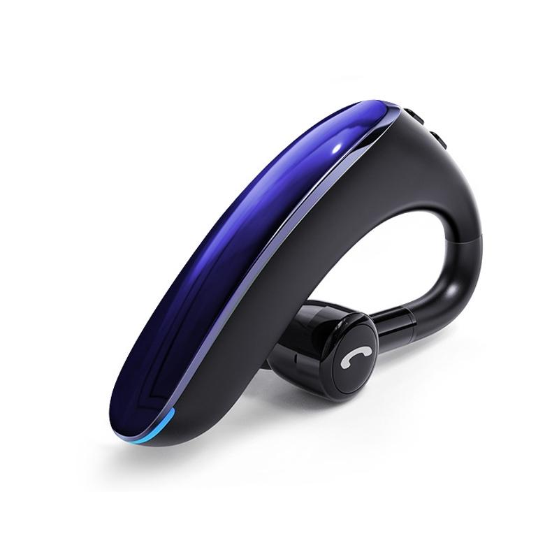 180 Degree Rotating Wireless Bluetooth Car Handsfree Earphones - Blue