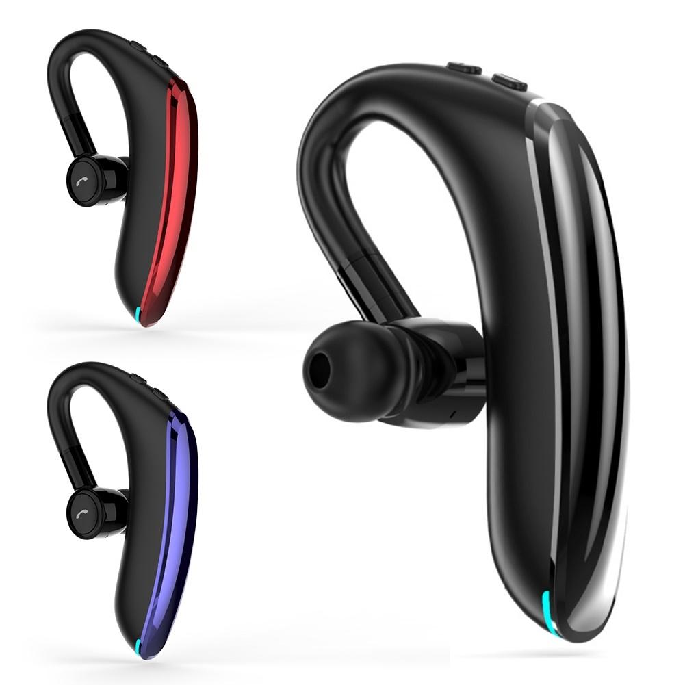 180 Degree Rotating Wireless Bluetooth Car Handsfree Earphones - Blue