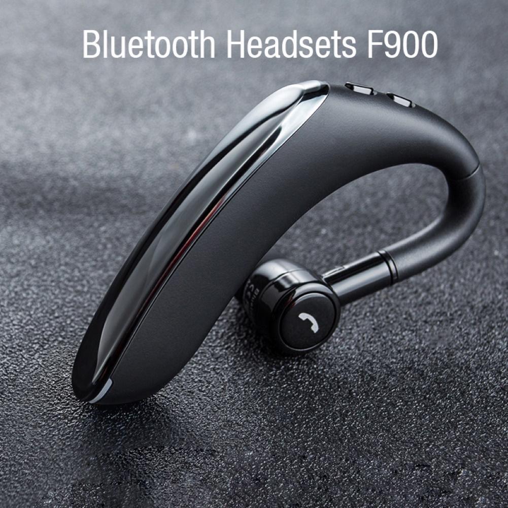 180 Degree Rotating Wireless Bluetooth Car Handsfree Earphones - Blue
