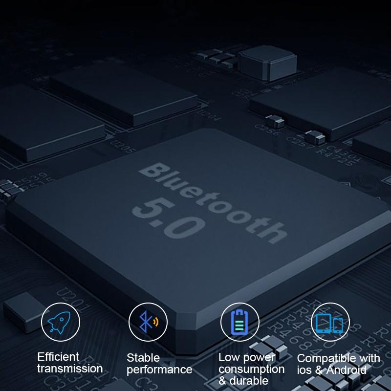 180 Degree Rotating Wireless Bluetooth Car Handsfree Earphones - Blue