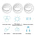 Clip-on Half-ring Fill Light for 10cm Mobile Phones - White