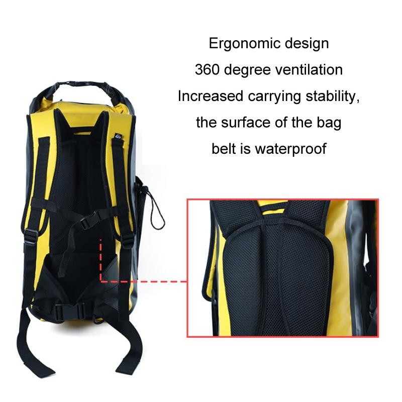 Outdoor Diving Fin Backpack Drifting Swimming Fishing Ski Bag - Blue