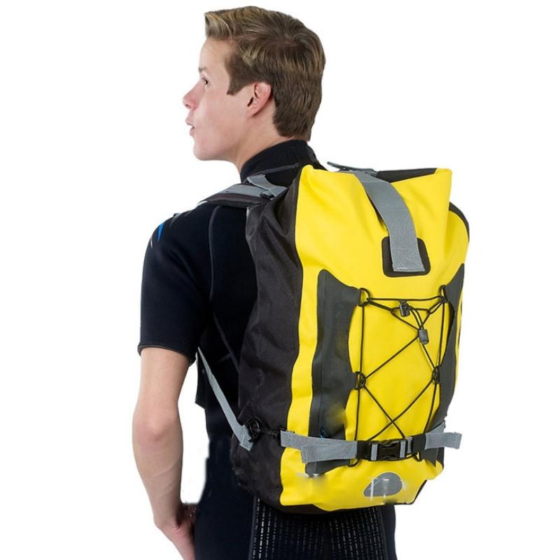 Outdoor Diving Fin Backpack Drifting Swimming Fishing Ski Bag - Blue