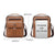 Large Capacity Men Business Backpack - Light Brown