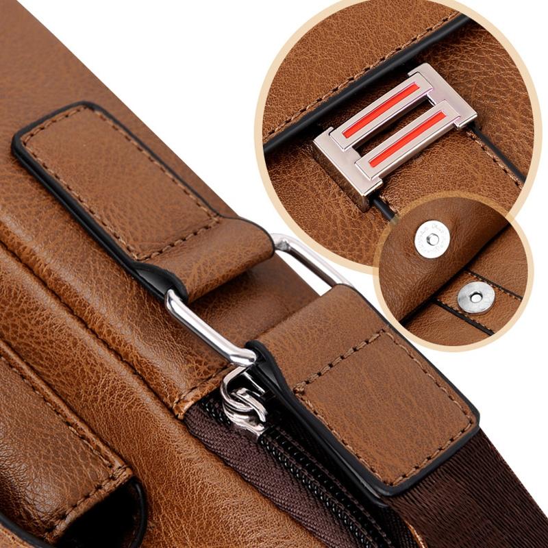 Large Capacity Men Business Backpack - Light Brown