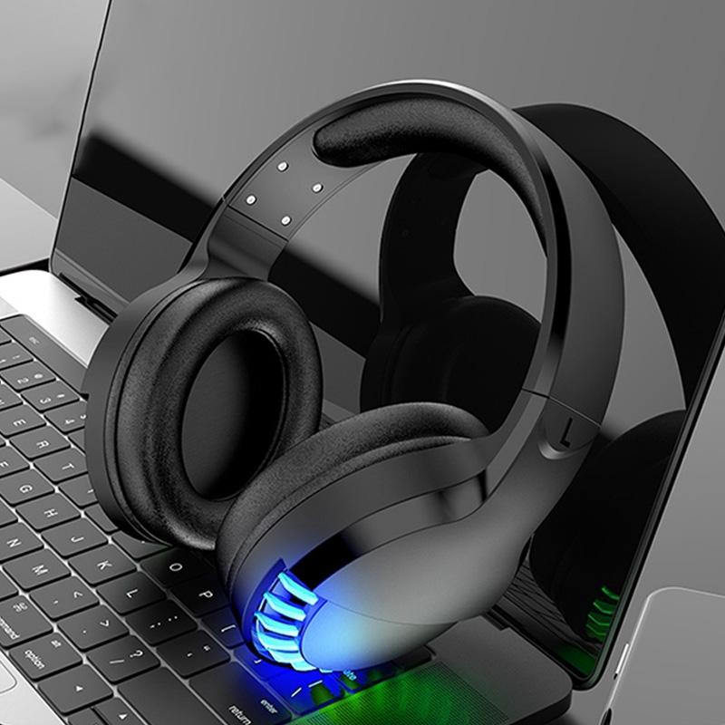 Rgb Dual-Mode Bluetooth Gaming Headset - Pink