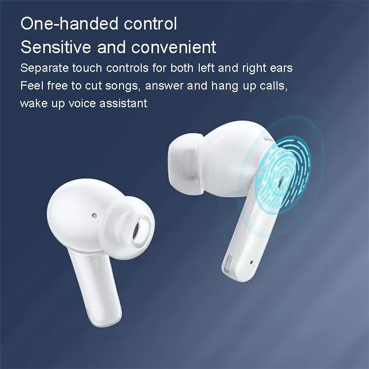 Wireless Dual Noise-cancelling Bluetooth Earphones for Music and Calls - Black