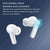 Wireless Dual Noise-cancelling Bluetooth Earphones for Music and Calls - Black