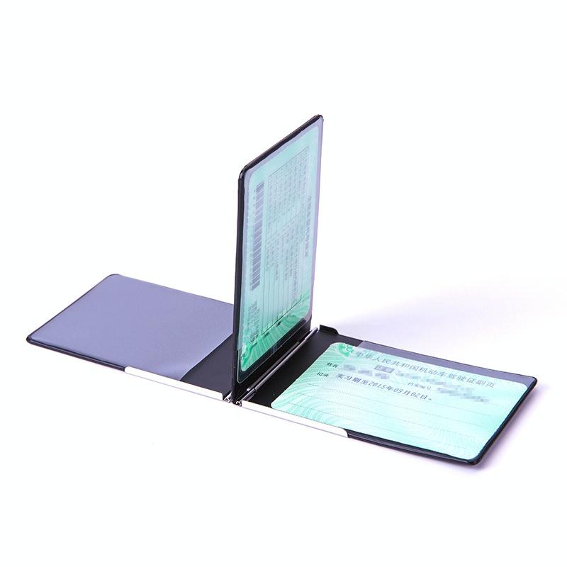 Metal Driver License Holder Fits Most Vehicles - Stripe Coffee