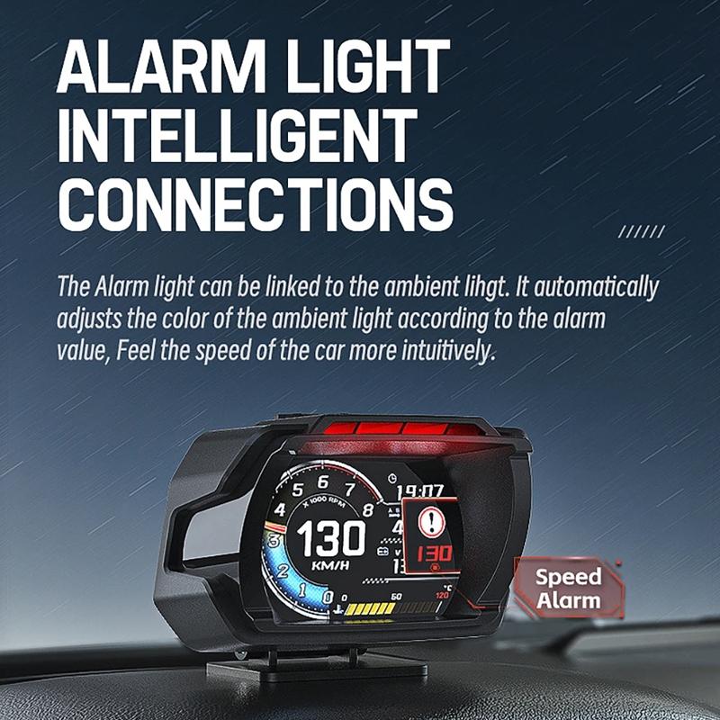 Car Obd Hud Lcd Speedometer Clear Display - Thai Version