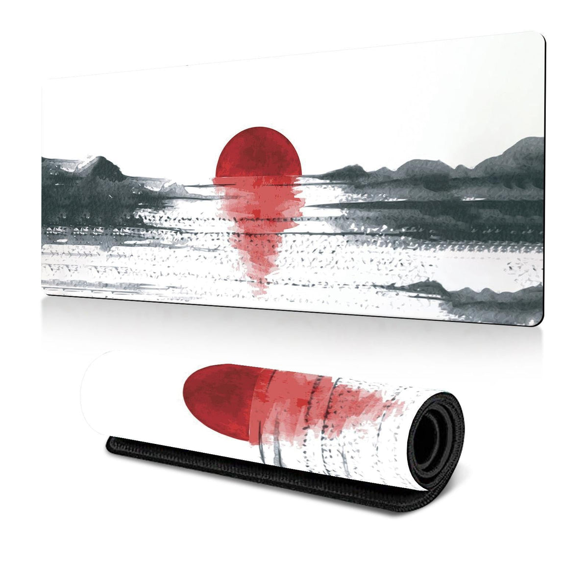 Cherry Blossom Ink Painting Mouse Pad Non Slip - Pattern 3 - 300X600X2Mm