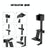 Multi-platform Earphone Wall Hook with Remote Control for Gaming Consoles - Black