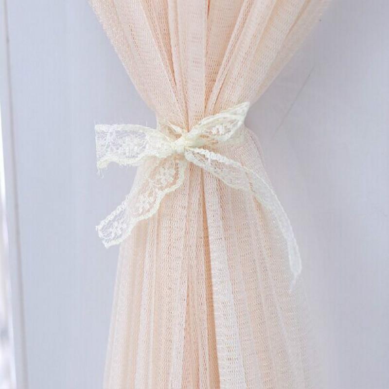170cm Vertical Lace Air Conditioner Dust Cover - Round Column - Pink