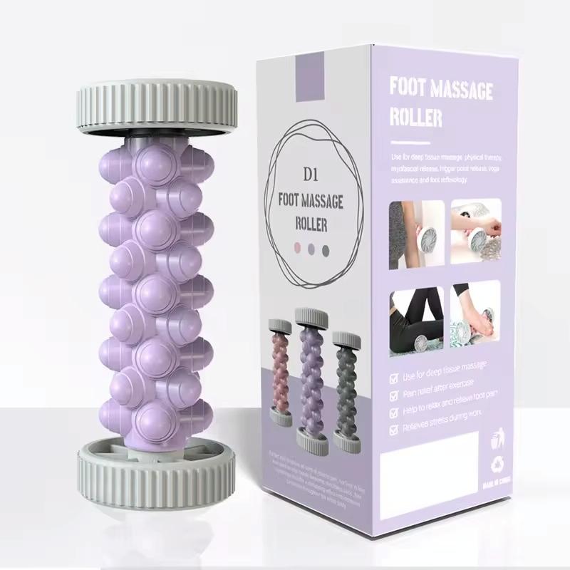 Plantar Fascia Roller For Home Fitness Muscle Relaxation Tool - Purple