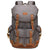 Travel-ready Retro Canvas Backpack - Spacious Design - Black