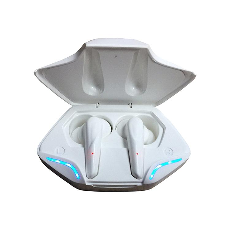 Wireless Gaming Earbuds with Bluetooth 5.0 and Led - White