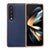 For Samsung Galaxy Z Fold4 5G Xiaoya Series Genuine Leather Plating Case - Coffee