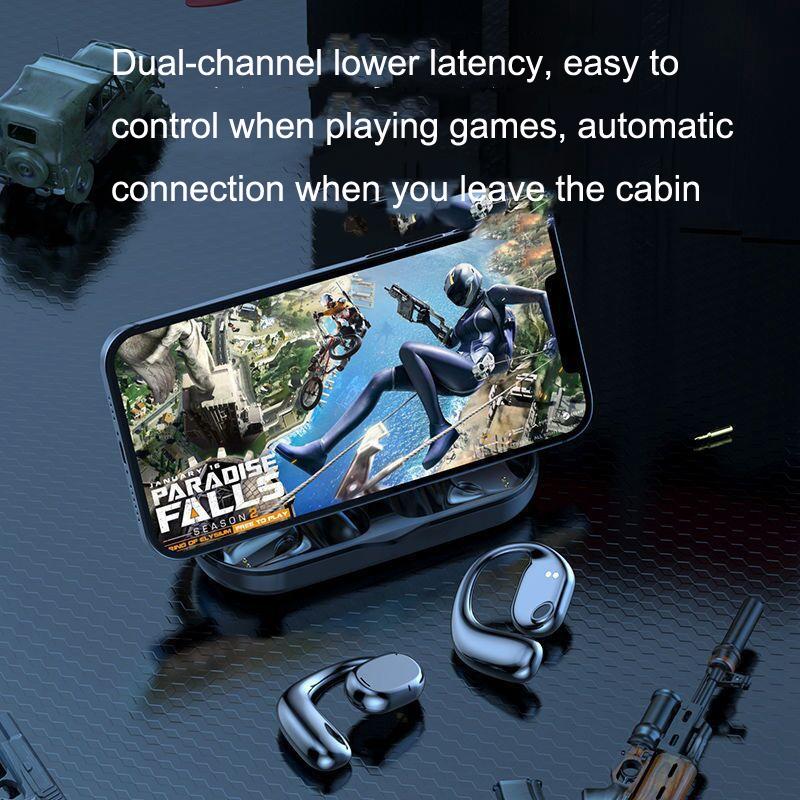 Wireless Bluetooth Sports Earphone - Js270 Hanging Ear Design - White