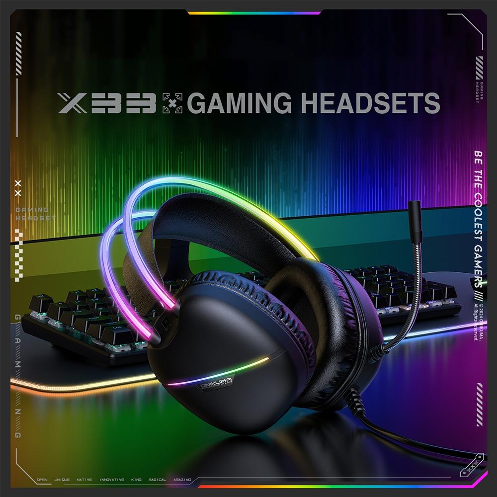 Rgb Light Gaming Headset 2M Cable - Pink