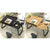 Adjustable Folding Laptop Desk with Cup Holder - Four-speed Lifting Table for Dorms - Black Gold Wire