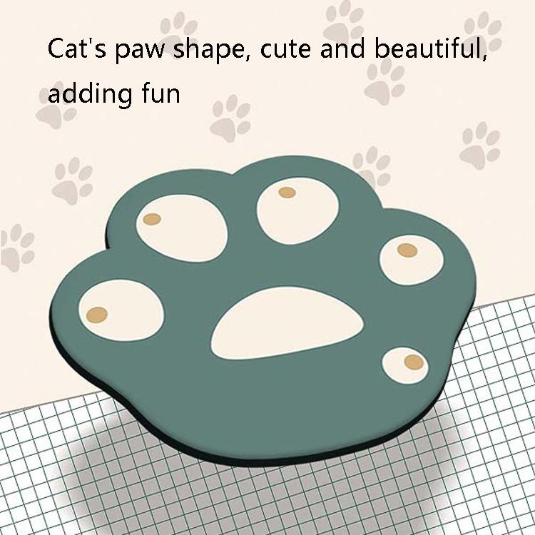 3 Piece Cute Cartoon Cat Claw Mouse Pad Set 280 X 250 X 3Mm - Aquamarine