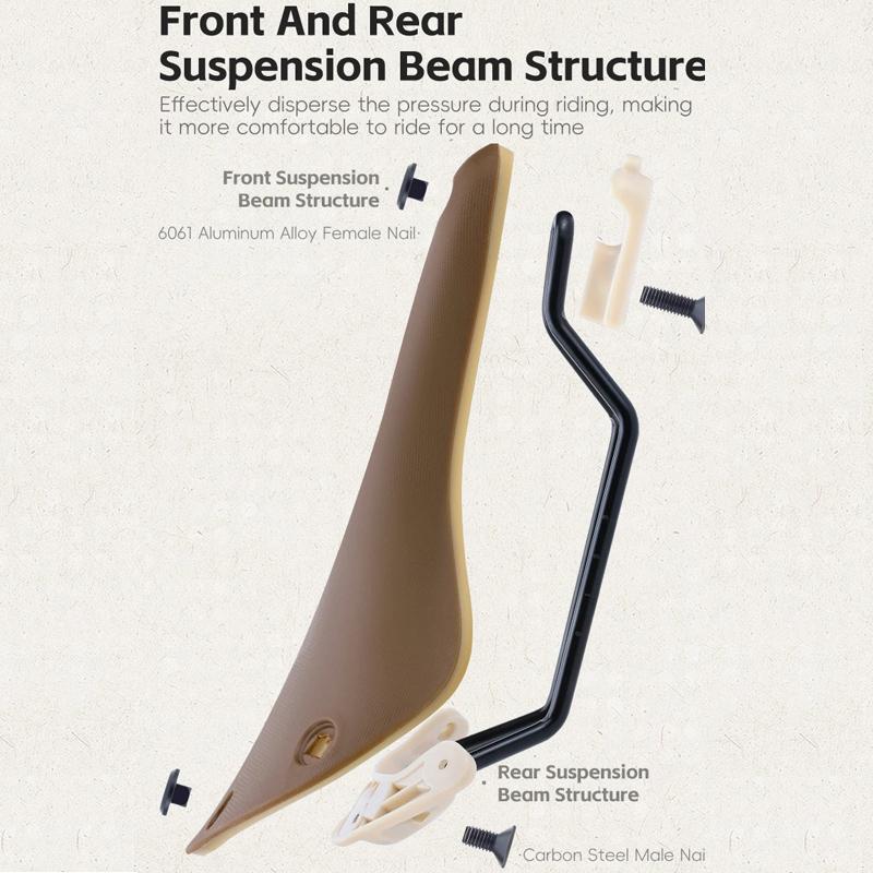 Breathable Bike Saddle For Comfortable Cycling - Brown