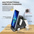 5 In 1 Car Desktop Alarm Clock With Wireless Charging - Gray